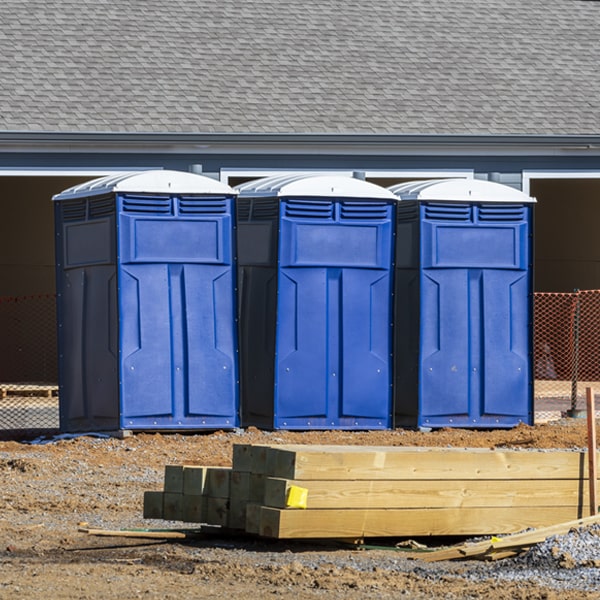 can i customize the exterior of the porta potties with my event logo or branding in Caruthers California